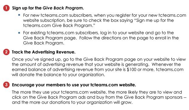 An easy way for you to raise money for your club or team