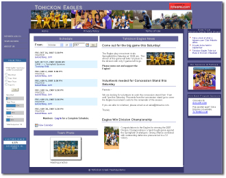 Click here to view a sample team website